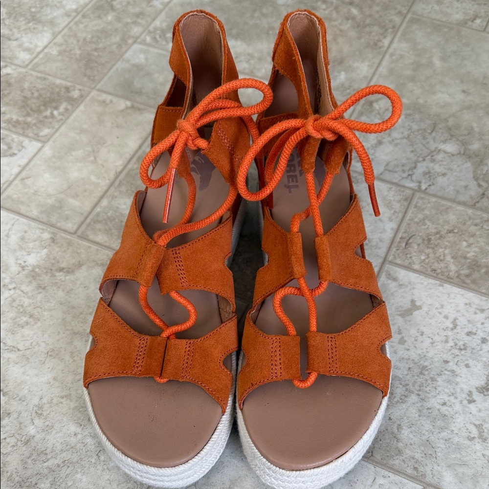 Sorel Women's Bright Orange Sandals